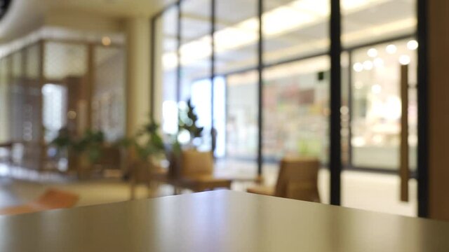 Blurred photo of coffee shop