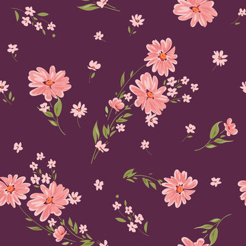 Seamless spring floral pattern 1 © Maria