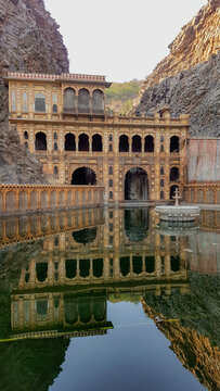 Galta Ji Temple, also known as the Monkey Temple. Jaipur, Rajasthan, India