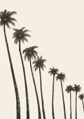 beżowe palmy