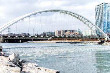 Naklejka premium Humber Bay Bridge in Toronto