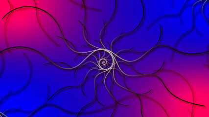 swirling modern abstract lines colorful background