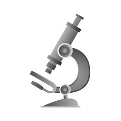 Microscope illustration isolated concept laboratory vector