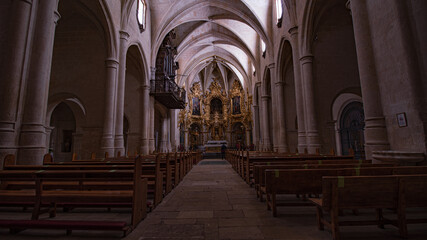 Interior view of the Basilica / Church of Santa Maria in Alicante