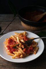 Macaroni with homemade tomato