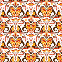 Obraz premium Indian vector pattern. Ornament pattern.Can be used for designer wallpapers, for textile, packaging, printing or any desired idea. Different elements of paisley.