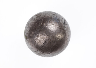cannonball, iron ball isolated on white background