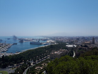 Vue aérienne de Malaga