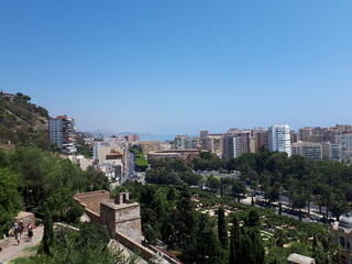 Fototapeta na wymiar Vue aérienne de Malaga