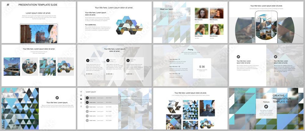 Sticker vector templates for website design, presentations, portfolio. templates with triangles, triangular 