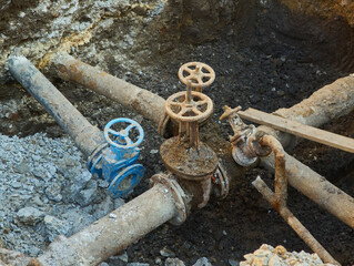 Old city water main taps