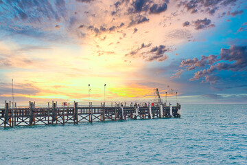 Naklejka premium Lomprayah Maenam (Pralan Pier) Koh samui Thailand