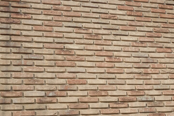 Clinker brick wall. Finishing brickwork for laying out. Can be used as a background.