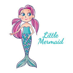 Cute mermaid for kids fashion artworks
