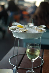 oysters in half shell