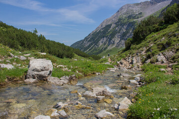 Fototapeta na wymiar Der Lech in Österreich