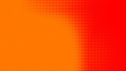 Dots halftone orange color pattern gradient texture with technology digital background. Dots pop art comics with summer background.