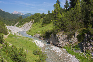 Obraz premium Der Lech in Österreich