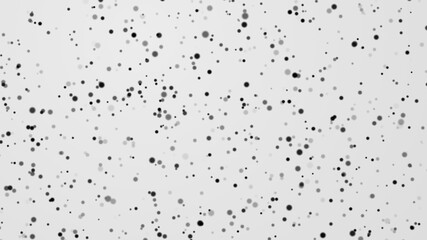 Dot white black pattern gradient texture background. Abstract  technology big data digital concept. 3d rendering.