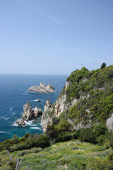 Kueste bei paleokastritsa auf Korfu