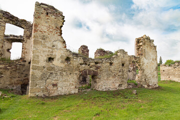 Ruins of ancient Pidzamochok castle. Ukraine.