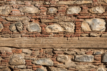 Old vintage stone masonry in Birgi Village.