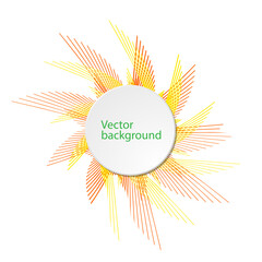 Abstract background with yellow and red geometric lines pattern for your business presentation.