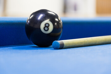 Bola 8 de billar pool, mesa de pool, taco de billar