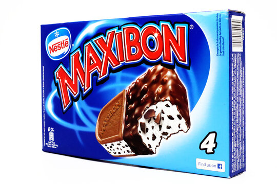 Italy &ndash; February 7, 2021:  MAXIBON Ice Cream. Maxibon is a brand of Nestl&eacute;