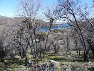 Scenic view of Silverwood Lake located in San Bernardino County, California.