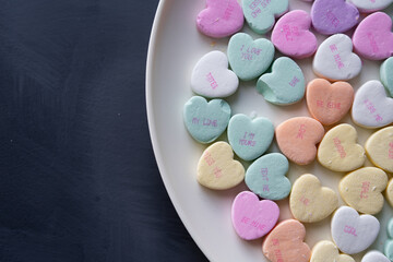 heart shaped candies