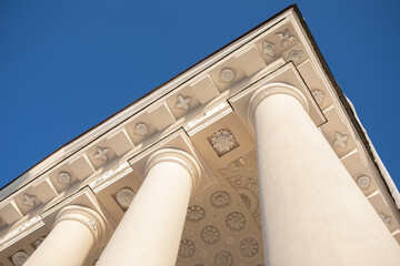 Ceiling of the portico in Vilnius Cathedral, Lithuania