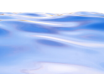 sea waves, blue ocean, simple landscape, 3d render