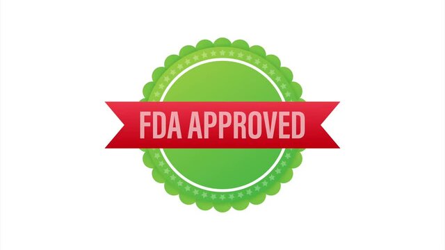 FDA approved grunge rubber stamp on white background. illustration.