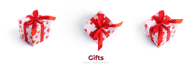 Gift box isolated.