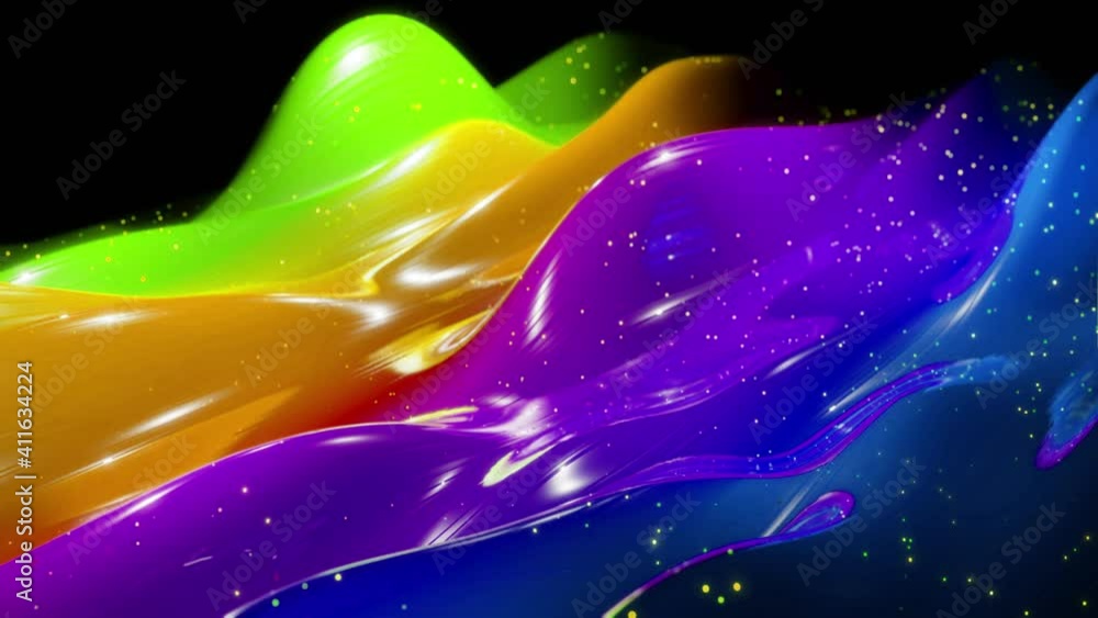 Poster abstract 3d festive background like surface of sweetness with beautiful waves run on very shiny, glo