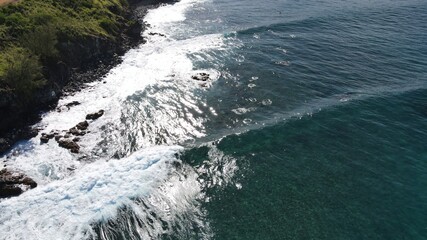 Aerial views of Lipoa point in West Maui during a winter swell 19