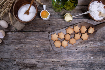 ingredients for baking cookies