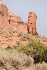 Rock Formation that Looks Like a Face - 411641878