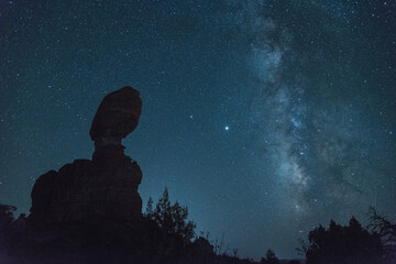 Milkyway Over Balalanced Rock at Arches National Park - 411642019