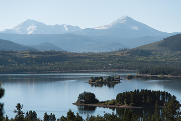 Mountain and Lake in Colorado - 411642057