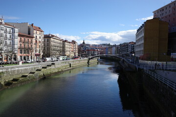 View of the estuary of Bilbao