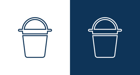 Bucket icon for web and mobile