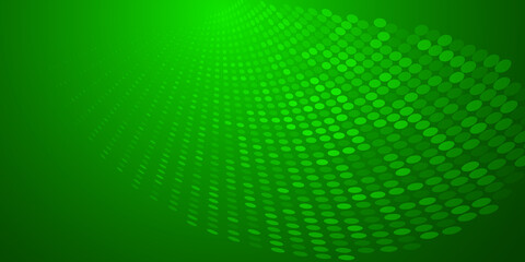 Naklejka premium Abstract background made of halftone dots in green colors