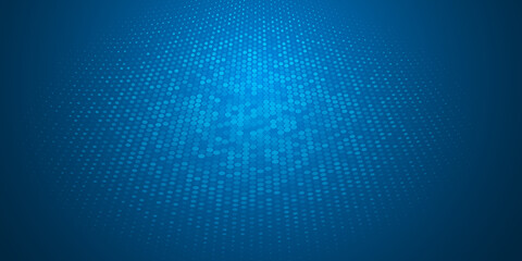 Abstract background made of halftone dots in blue colors