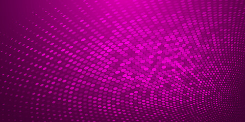 Obraz premium Abstract background made of halftone dots in purple colors