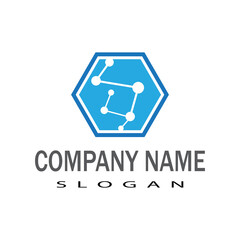 Molecule vector illustration design