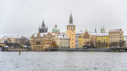 Vltava River in winter