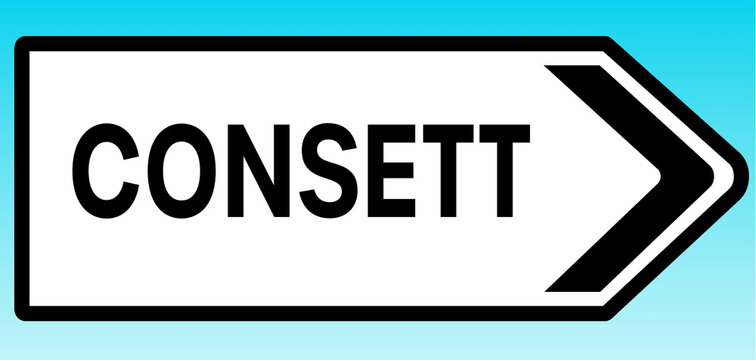 Consett Road sign