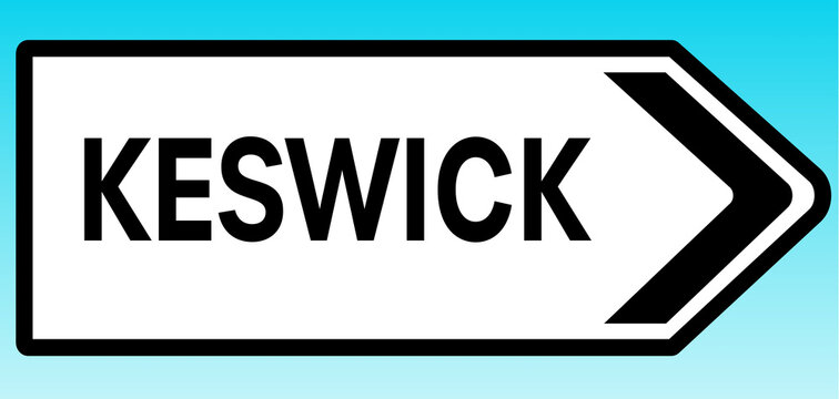Keswick Road sign